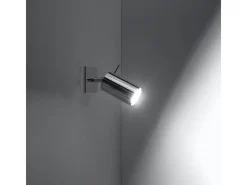 Sollux Lighting Lámparas de techo Briix moderno de acero - 1 fuentes luminosas 4000K - L.8 x A.8 cm - cromo Gris Outlet