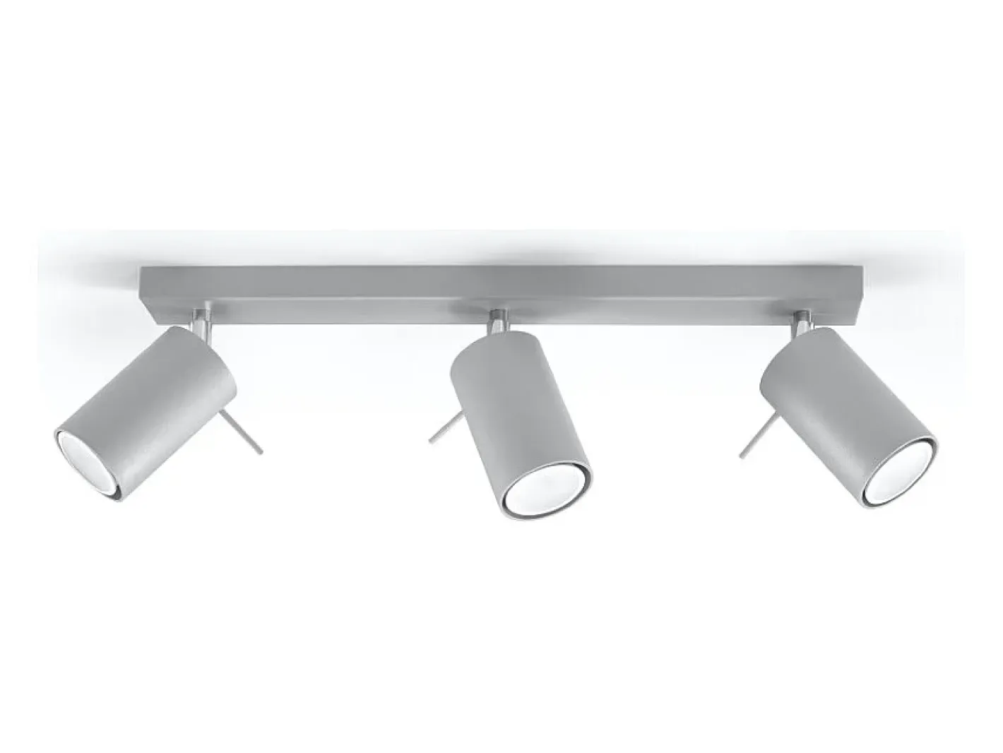 Sollux Lighting Lámparas de techo Briix moderno de acero - 3 fuentes luminosas 3000K - L.45 x A.16 cm - Gris Discount
