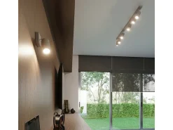 Sollux Lighting Plafón-Lámparas de techo Briix moderno de acero - 4 fuentes luminosas 4000K - L.80 x A.16 cm - Gris