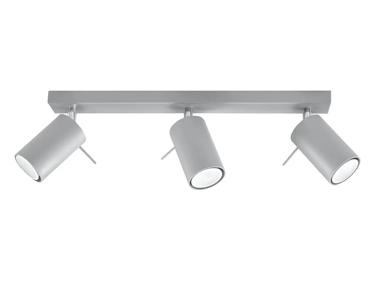Sollux Lighting Lámparas de techo Briix moderno de acero - 3 fuentes luminosas 4000K - L.45 x A.16 cm - Gris New