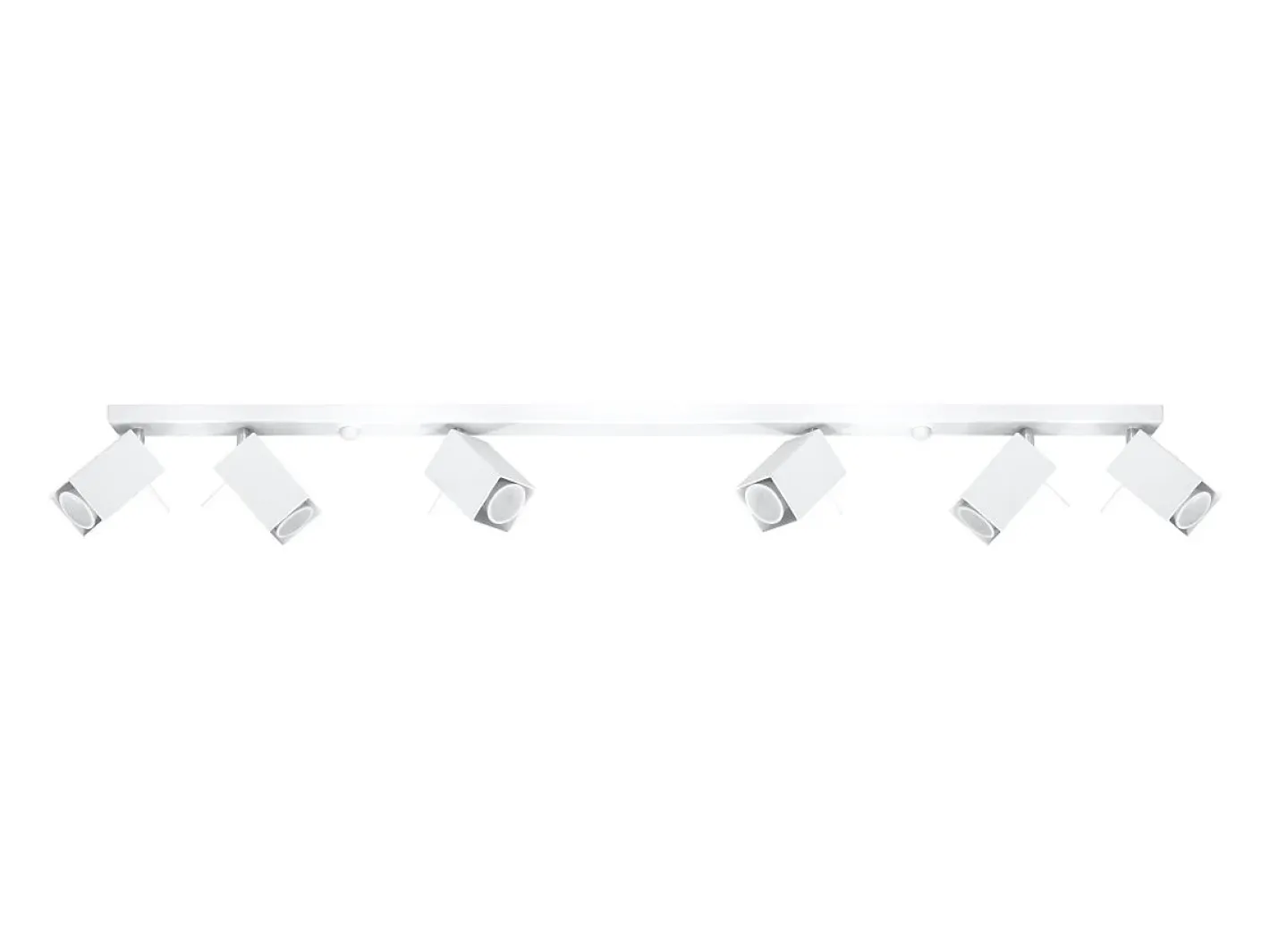 Sollux Lighting Plafón-Lámparas de techo Briow moderno de acero - 6 fuentes luminosas 3000K - L.118 x A.16 cm - Blanco