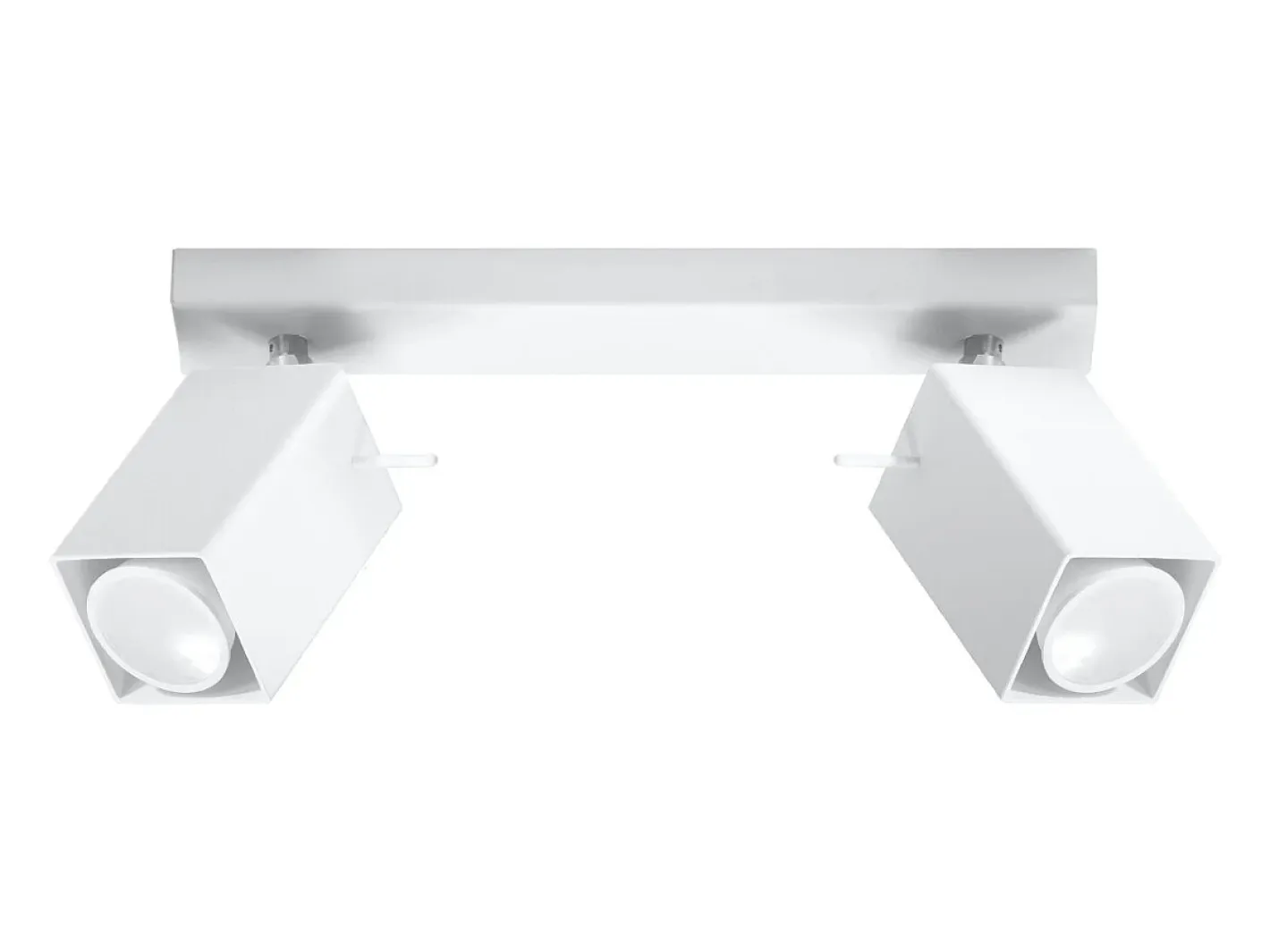 Sollux Lighting Lámparas de techo Briow moderno de acero - 2 fuentes luminosas 3000K - L.30 x A.16 cm - Blanco New
