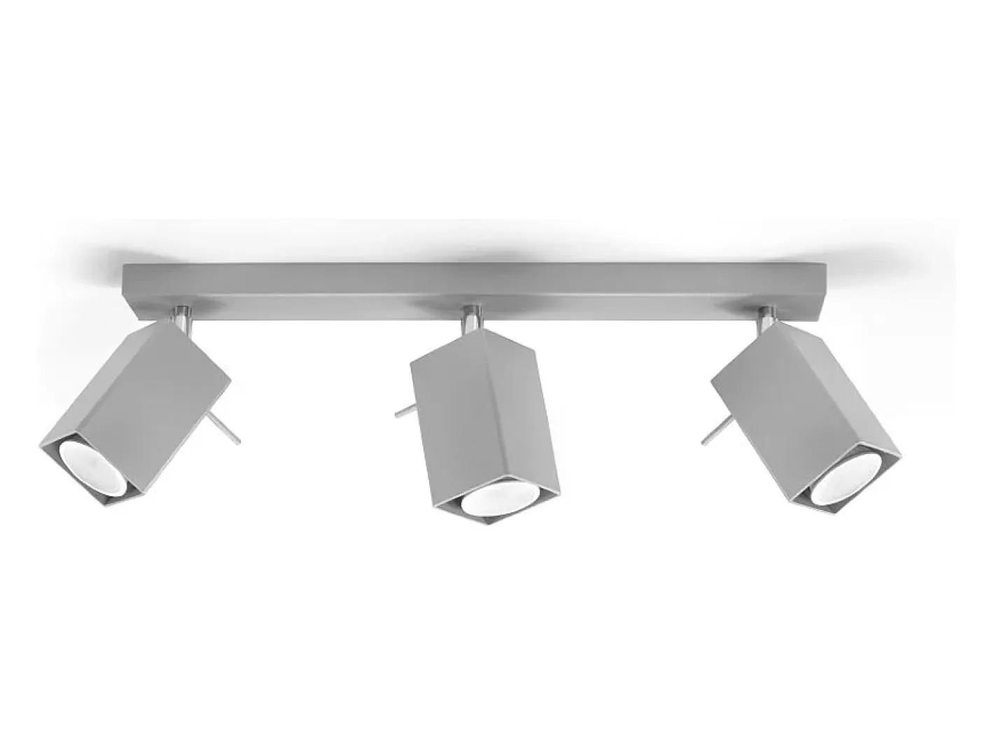 Sollux Lighting Lámparas de techo Briow moderno de acero - 3 fuentes luminosas 3000K - L.45 x A.16 cm - Gris Discount
