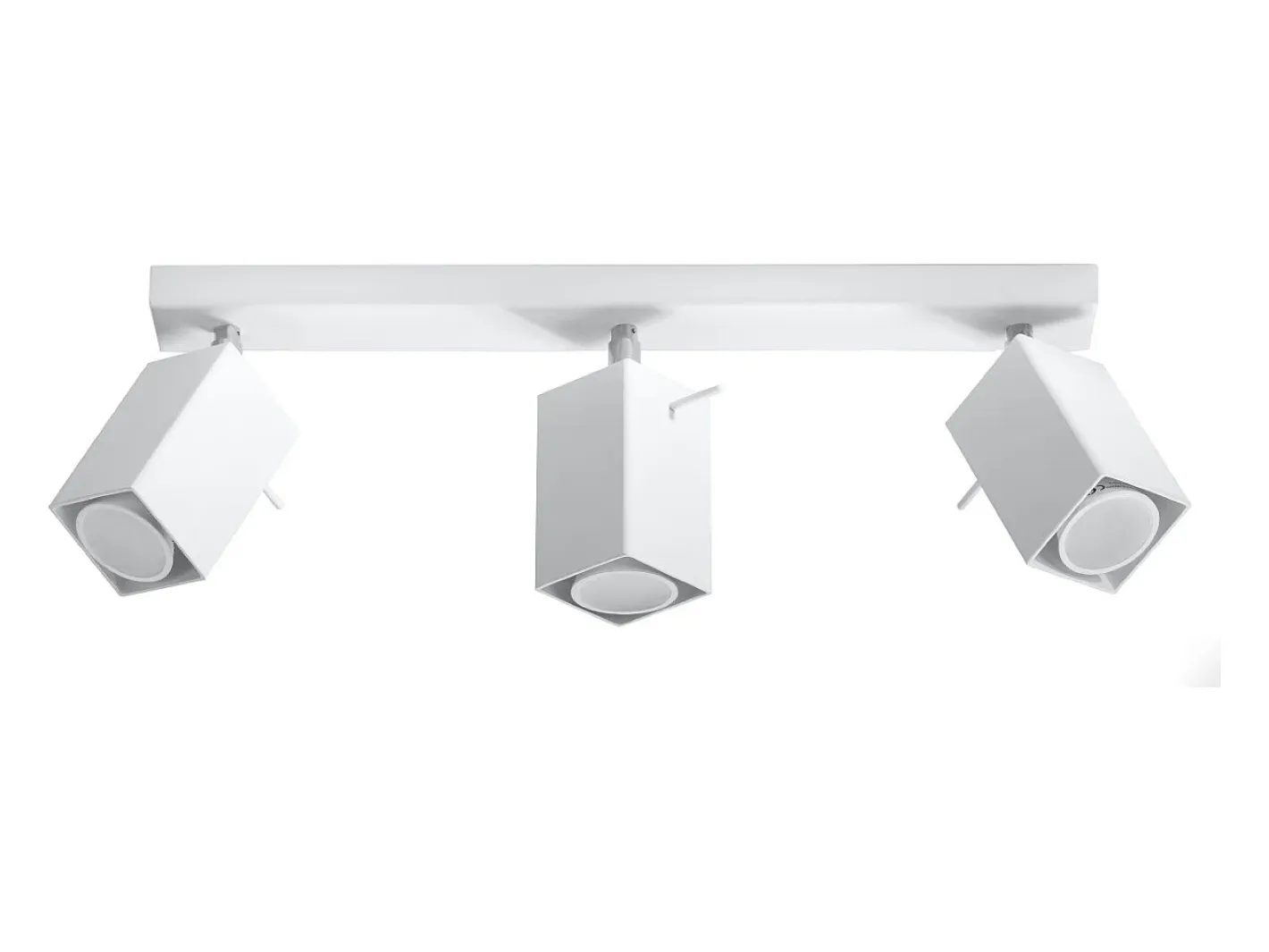Sollux Lighting Plafón-Lámparas de techo Briow moderno de acero - 3 fuentes luminosas 4000K - L.45 x A.16 cm - Blanco