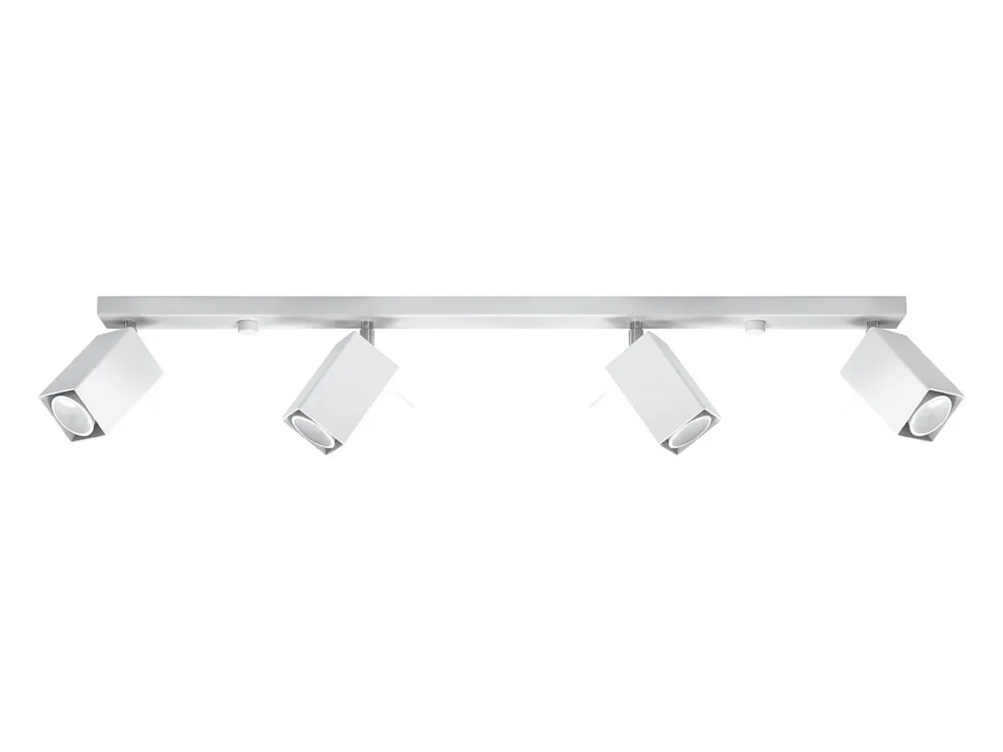 Sale Sollux Lighting Lámparas de techo Briow moderno de acero - 4 fuentes luminosas 4000K - L.80 x A.16 cm - Blanco