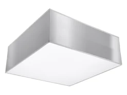 Sollux Lighting Plafón-Lámparas de techo Care minimalista de CLORURO DE POLIVINILO - 1 fuentes luminosas 3000K - L.25 x A.11 cm - Gris