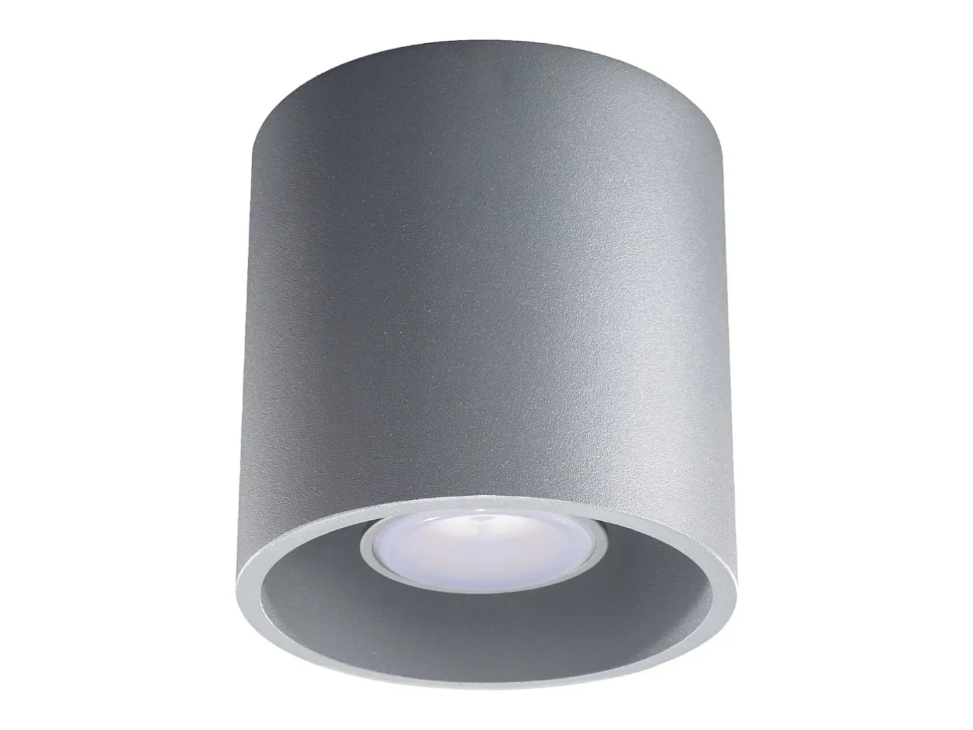 Sollux Lighting Plafón-Lámparas de techo Celeris moderno de aluminio - 1 fuentes luminosas 3000K - L.10 x A.10 cm - Gris