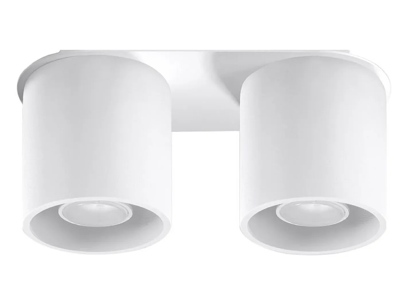 Discount Sollux Lighting Lámparas de techo Celeris moderno de aluminio - 2 fuentes luminosas 3000K - L.26 x A.12 cm - Blanco