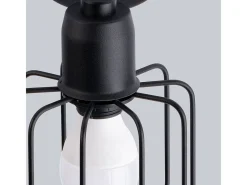 Sollux Lighting Plafón-Lámparas de techo Celubi moderno de acero - 3 fuentes luminosas 4000K - L.48 x A.19 cm - Negro