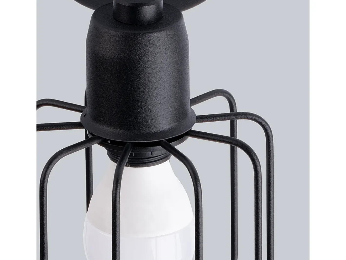 Sollux Lighting Lámparas de techo Celubi moderno de acero - 3 fuentes luminosas 3000K - L.48 x A.19 cm - Negro Hot