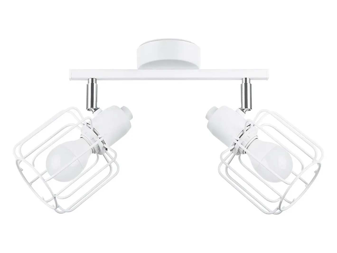 Sollux Lighting Lámparas de techo Celubi moderno de acero - 2 fuentes luminosas 3000K - L.27 x A.19 cm - Blanco Outlet