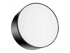 Sollux Lighting Plafón-Lámparas de techo Cercle minimalista de CLORURO DE POLIVINILO - 1 fuentes luminosas 3000K - L.25 x A.11 cm - Negro