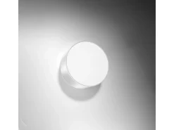 Sollux Lighting Plafón-Lámparas de techo Cercle minimalista de CLORURO DE POLIVINILO - 1 fuentes luminosas 4000K - L.25 x A.11 cm - Gris