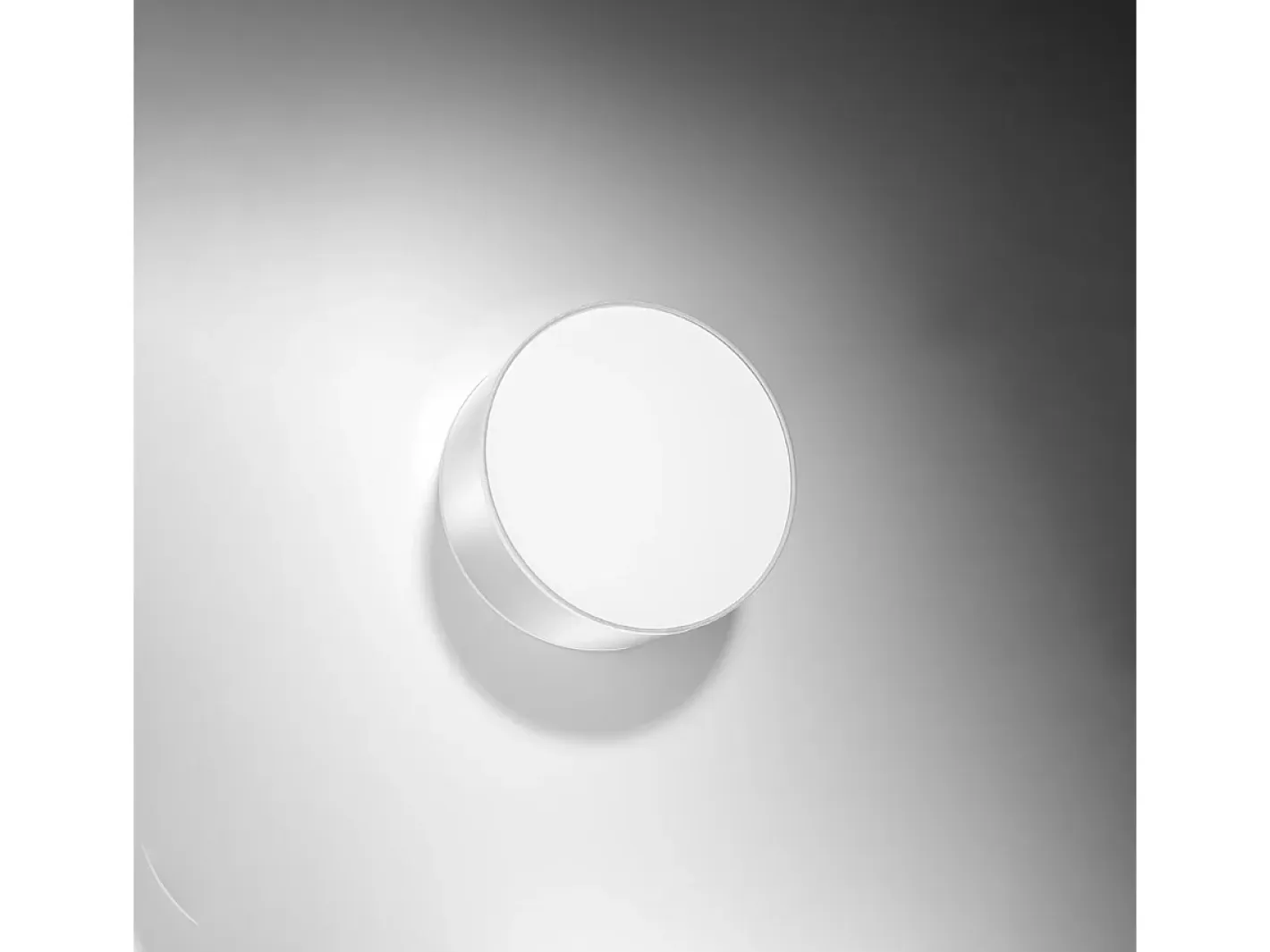 Sollux Lighting Plafón-Lámparas de techo Cercle minimalista de CLORURO DE POLIVINILO - 1 fuentes luminosas 4000K - L.25 x A.11 cm - Gris