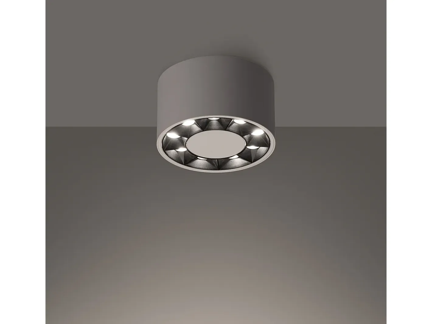 Sollux Lighting Lámparas De Techo Dio Minimalista De Aluminio - 9 Fuentes Luminosas - L.10 X A.5,7 Cm - Blanco New