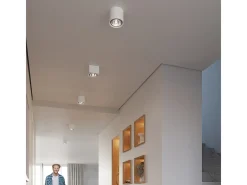 Sollux Lighting Lámparas de techo Flaix moderno de cerámica - 1 fuentes luminosas 4000K - L.14 x A.14 cm - Blanco Discount