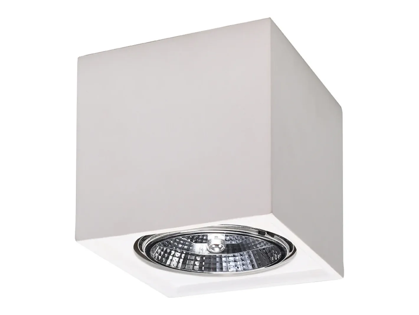 Discount Sollux Lighting Lámparas de techo Flaix moderno de cerámica - 1 fuentes luminosas 3000K - L.14 x A.14 cm - Blanco