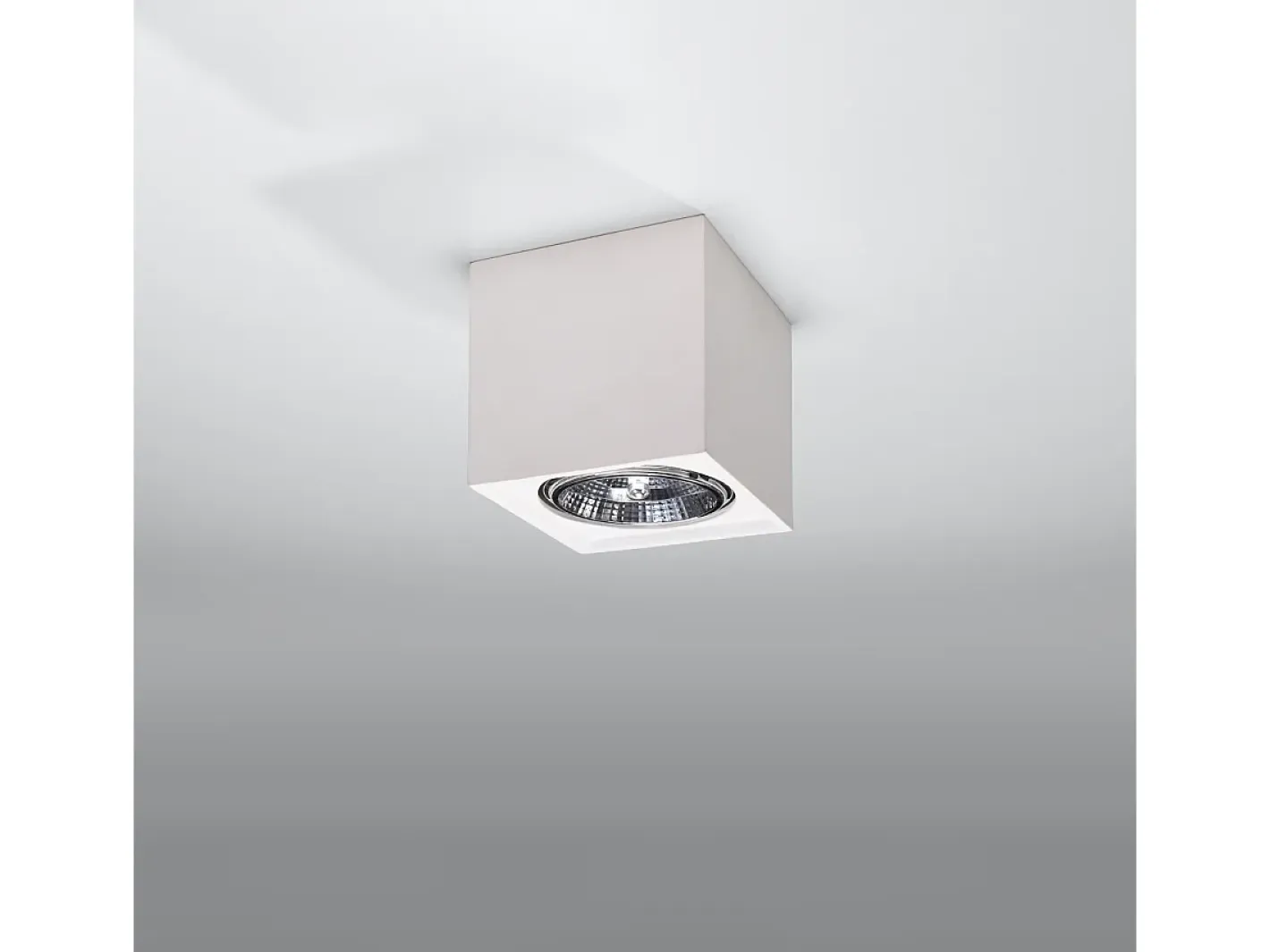 Discount Sollux Lighting Lámparas de techo Flaix moderno de cerámica - 1 fuentes luminosas 3000K - L.14 x A.14 cm - Blanco