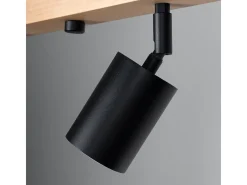 Online Sollux Lighting Lámparas de techo Flare moderno de acero/madera - 4 fuentes luminosas 4000K - L.96 x A.17,5 cm - madera negra Negro
