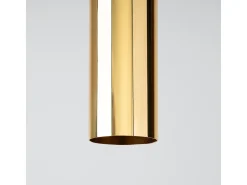 Discount Sollux Lighting Lámparas De Techo Lagos Moderno De Acero - 1 Fuentes Luminosas - L.6 X A.30 Cm - Brillo Dorado