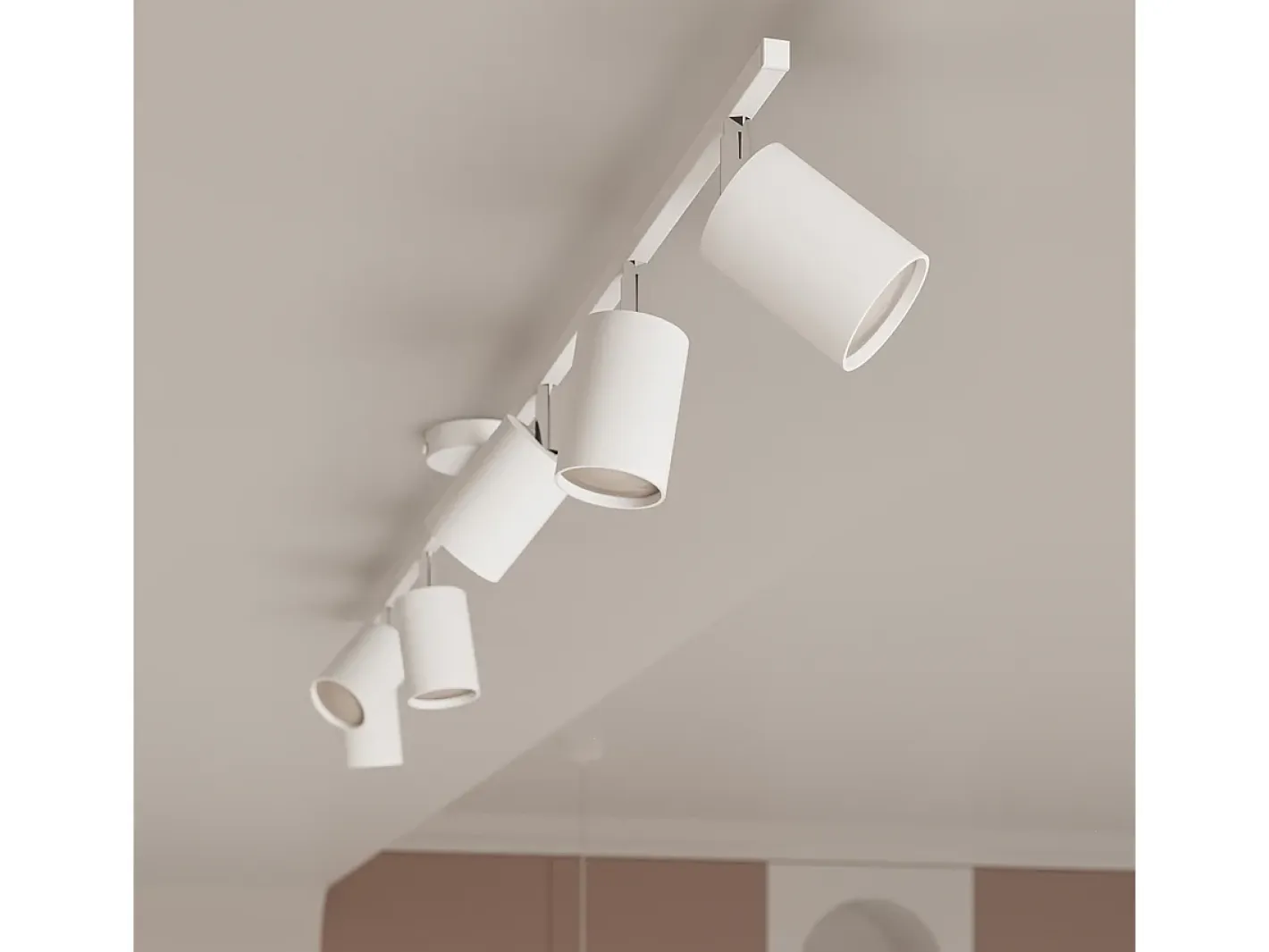 Sollux Lighting Lámparas De Techo Lemmi Moderno De Acero - 4 Fuentes Luminosas - L.100 X A.20 Cm - Blanco Clearance