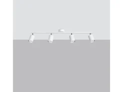 Sollux Lighting Lámparas De Techo Lemmi Moderno De Acero - 4 Fuentes Luminosas - L.100 X A.20 Cm - Blanco Clearance