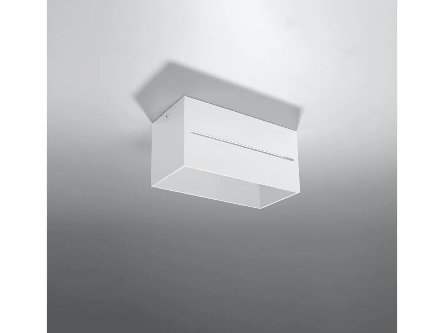 Hot Sollux Lighting Lámparas De Techo Lobo Moderno De Aluminio - 2 Fuentes Luminosas - L.20 X A.10 Cm - Blanco