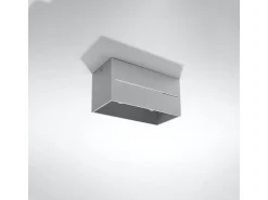 Best Sollux Lighting Lámparas De Techo Lobo Moderno De Aluminio - 2 Fuentes Luminosas - L.20 X A.10 Cm - Gris
