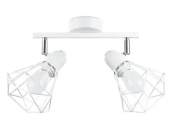 Sollux Lighting Plafón-Lámparas de techo Lunova moderno de acero - 2 fuentes luminosas 4000K - L.31 x A.19 cm - Blanco