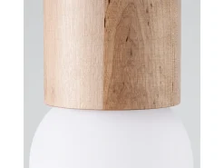 Sollux Lighting Lámparas de techo Lust moderno de madera - 1 fuentes luminosas 4000K - L.12 x A.23 cm - madera natural Color natural claro Outlet