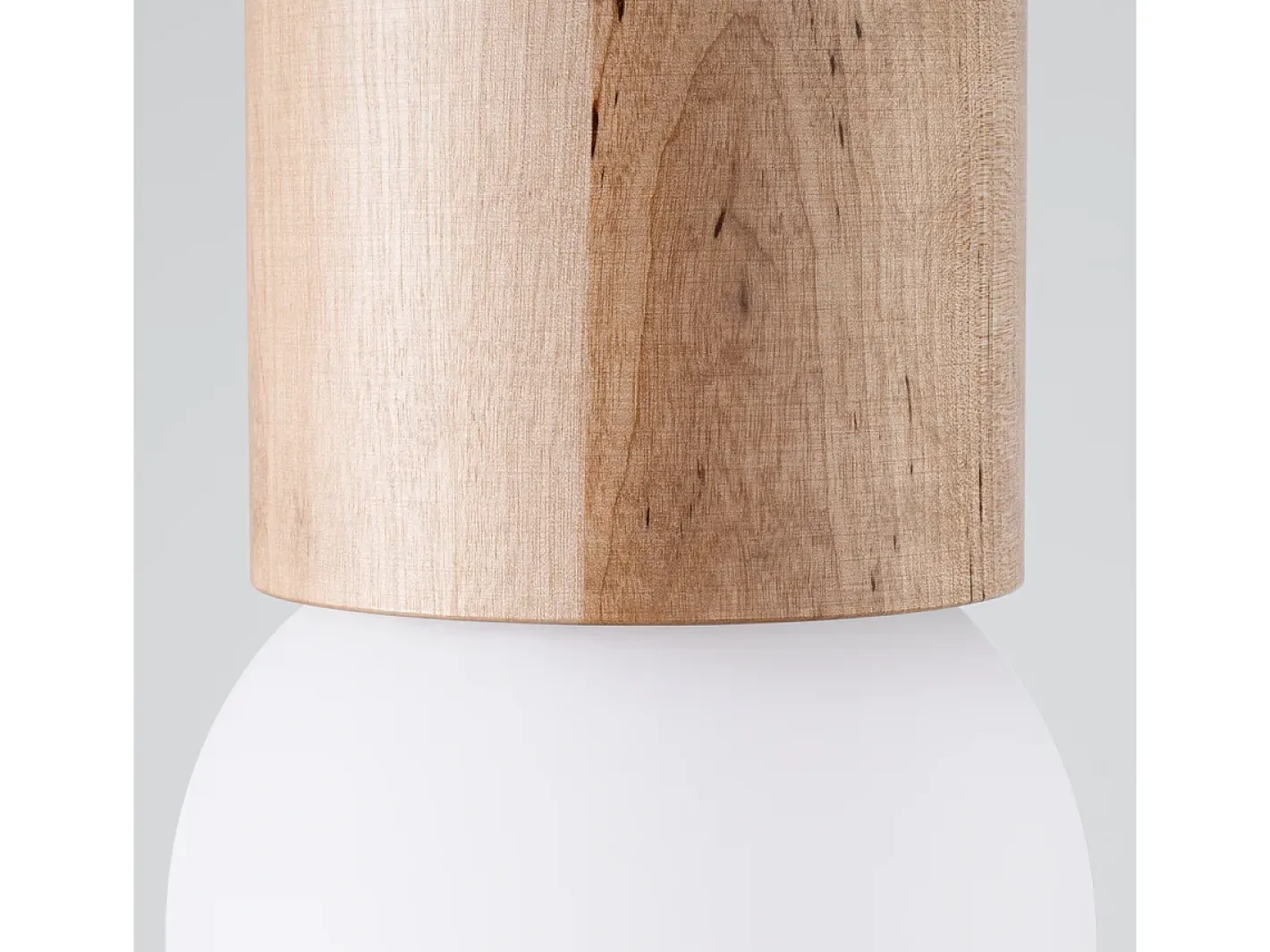 Sollux Lighting Lámparas de techo Lust moderno de madera - 1 fuentes luminosas 4000K - L.12 x A.23 cm - madera natural Color natural claro Outlet