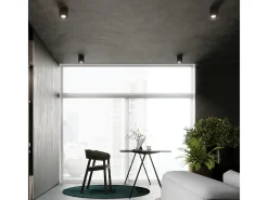 Online Sollux Lighting Lámparas De Techo Mika Minimalista De Aluminio - 1 Fuentes Luminosas - L.12 X A.11 Cm - Negro