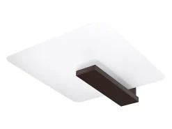 Sollux Lighting Lámparas de techo Nappo escandinavo de madera/vidrio - 2 fuentes luminosas 3000K - L.40 x A.47,5 cm - wengué Beige