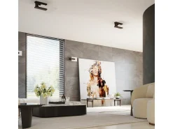 Sollux Lighting Lámparas de techo Nappo escandinavo de madera/vidrio - 2 fuentes luminosas 3000K - L.40 x A.47,5 cm - wengué Beige