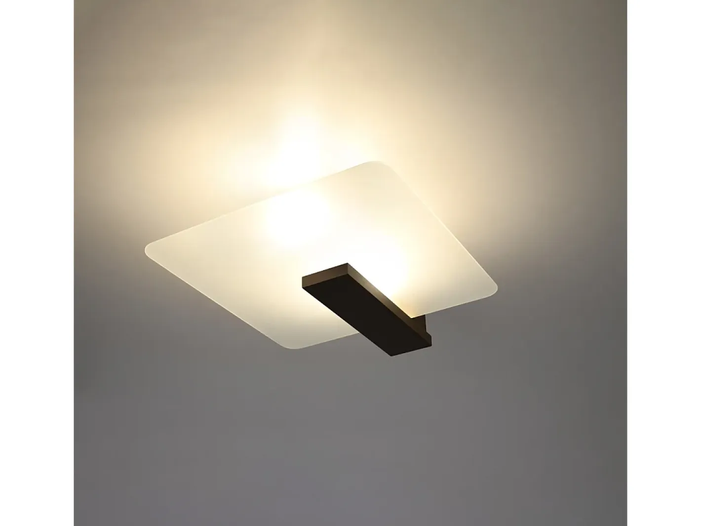 Sollux Lighting Lámparas de techo Nappo escandinavo de madera/vidrio - 2 fuentes luminosas 4000K - L.40 x A.47,5 cm - wengué Beige