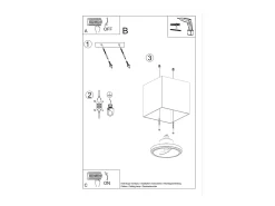 Sollux Lighting Lámparas de techo Nexiflex moderno de aluminio - 1 fuentes luminosas 3000K - L.12 x A.11 cm - Blanco Outlet