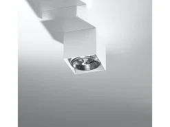 Sollux Lighting Lámparas de techo Nexiflex moderno de aluminio - 1 fuentes luminosas 3000K - L.12 x A.11 cm - Blanco Outlet