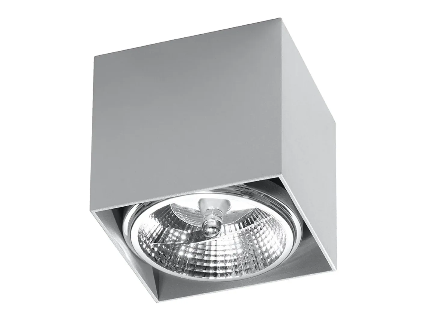 Sollux Lighting Lámparas de techo Nexiflex moderno de aluminio - 1 fuentes luminosas 3000K - L.12 x A.11 cm - Gris Discount