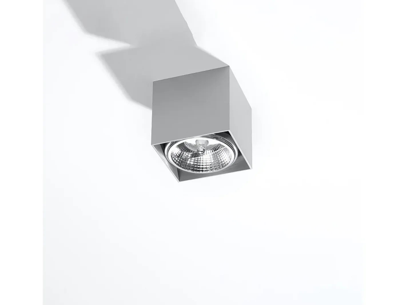 Sollux Lighting Lámparas de techo Nexiflex moderno de aluminio - 1 fuentes luminosas 3000K - L.12 x A.11 cm - Gris Discount