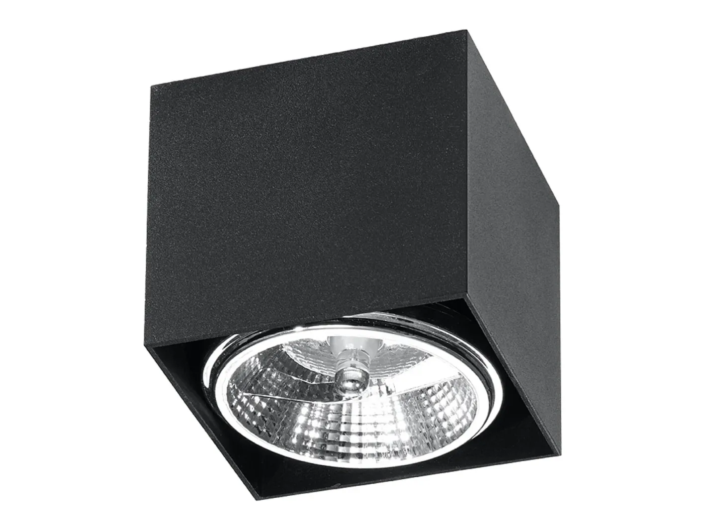 Online Sollux Lighting Lámparas de techo Nexiflex moderno de aluminio - 1 fuentes luminosas 3000K - L.12 x A.11 cm - Negro