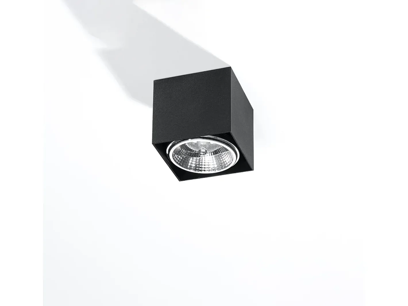 Online Sollux Lighting Lámparas de techo Nexiflex moderno de aluminio - 1 fuentes luminosas 3000K - L.12 x A.11 cm - Negro