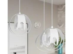 Sollux Lighting Plafón-Lámparas de techo Novetex moderno de acero - 1 fuentes luminosas 4000K - L.16 x A.21 cm - Blanco