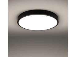 Sollux Lighting Plafón-Lámparas De Techo Onyx Minimalista De Aluminio - 1 Fuentes Luminosas - L.60 X A.6 Cm - Negro