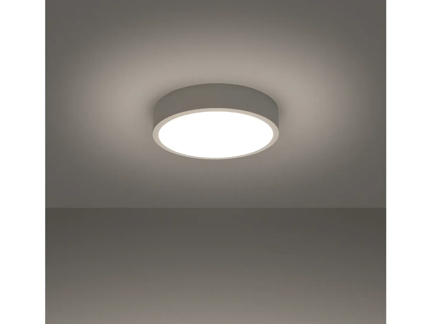 Sollux Lighting Plafón-Lámparas De Techo Onyx Minimalista De Aluminio - 1 Fuentes Luminosas - L.30 X A.6 Cm - Blanco