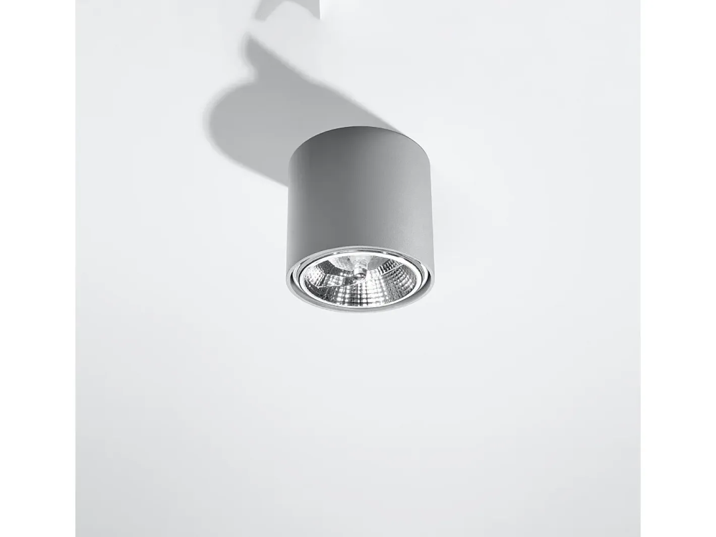 Sollux Lighting Lámparas de techo Qioli moderno de aluminio - 1 fuentes luminosas 3000K - L.12 x A.11 cm - Gris Sale