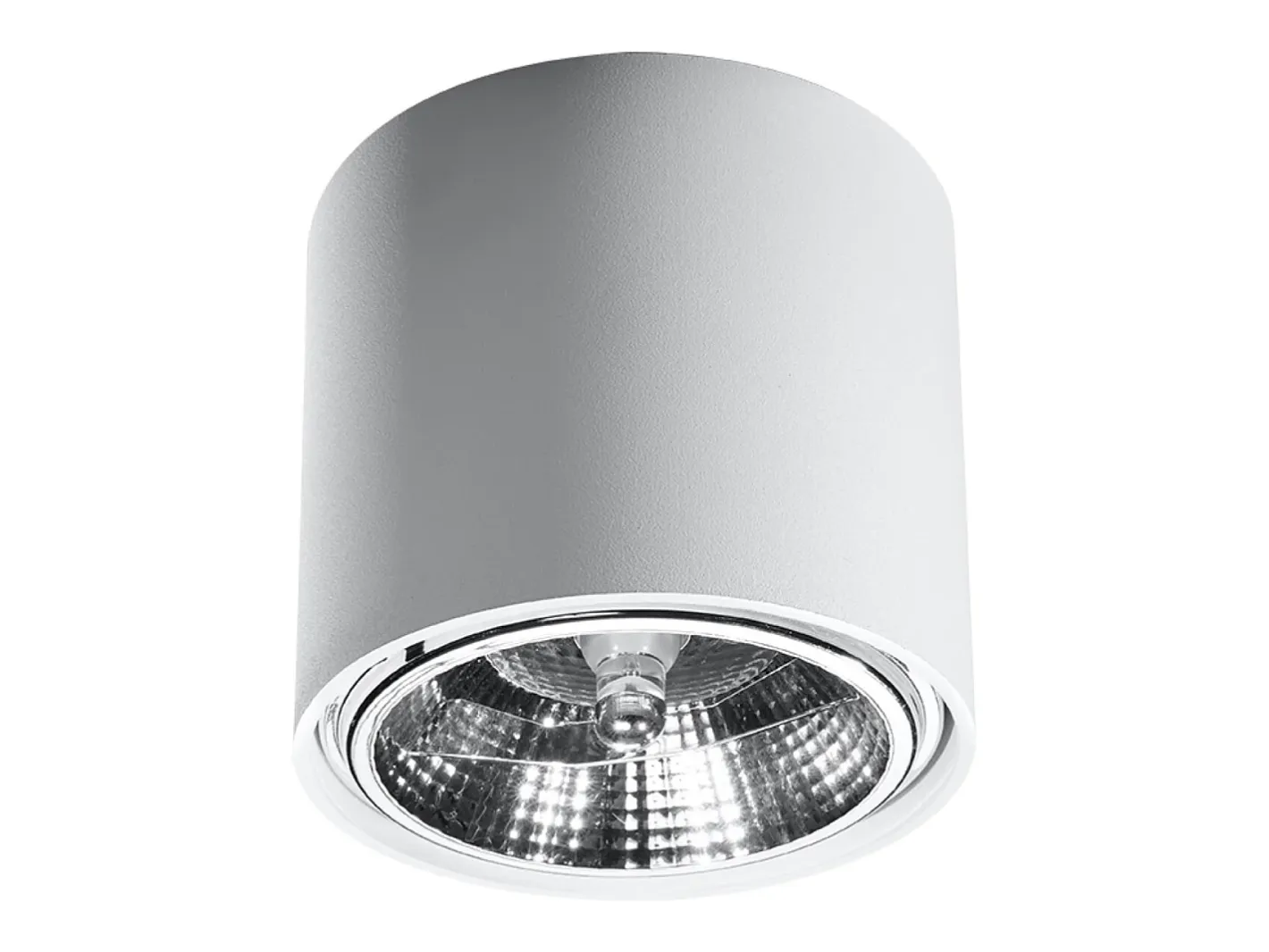 Online Sollux Lighting Lámparas de techo Qioli moderno de aluminio - 1 fuentes luminosas 3000K - L.12 x A.11 cm - Blanco