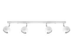 Sollux Lighting Lámparas de techo Rayis moderno de acero - 4 fuentes luminosas 3000K - L.80 x A.16 cm - Blanco Clearance