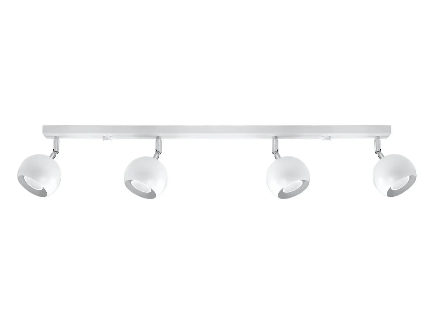 Sollux Lighting Lámparas de techo Rayis moderno de acero - 4 fuentes luminosas 3000K - L.80 x A.16 cm - Blanco Clearance