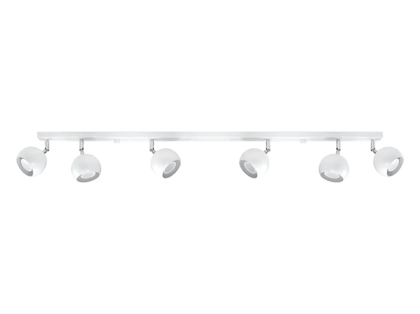 Sollux Lighting Lámparas de techo Rayis moderno de acero - 6 fuentes luminosas 4000K - L.118 x A.16 cm - Blanco Clearance
