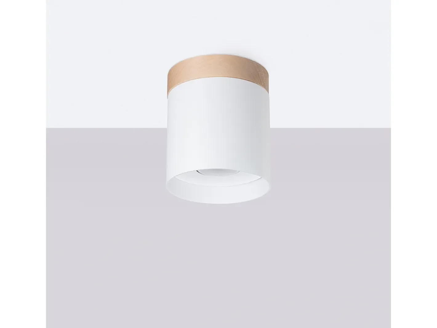Sollux Lighting Lámparas De Techo Rif Escandinavo De Madera/Aluminio - 1 Fuentes Luminosas - L.12 X A.14 Cm - /Madera Natural Blanco Hot